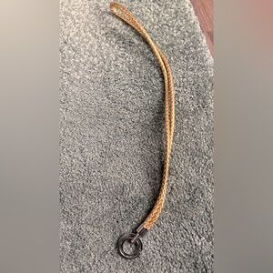 Gold Braided Lanyard Necklace